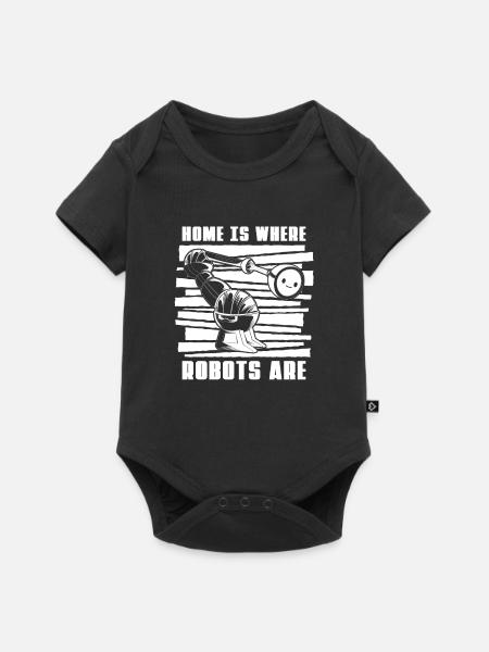 Robotik Ai Roboter - Baby Premium Kurzarmbody - Schwarz