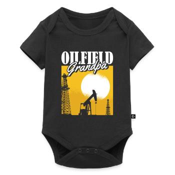 Oil Field Oil Field Oil Rig Grandpa - Baby Premium short-sleeve bodysuit - black - Front