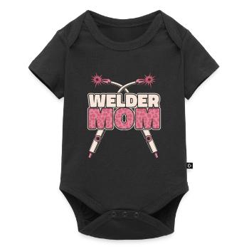 Welder locksmith mother Welder Mom - Baby Premium short-sleeve bodysuit - black - Front
