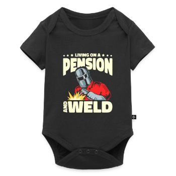 Schweißer Schlosser Die Pension - Baby Premium Kurzarmbody - Schwarz - Vorne