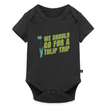 Tulips Humor Tulips - Baby Premium short-sleeve bodysuit - black - Front