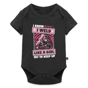 Welder Locksmith Girl - Baby Premium short-sleeve bodysuit - black - Front