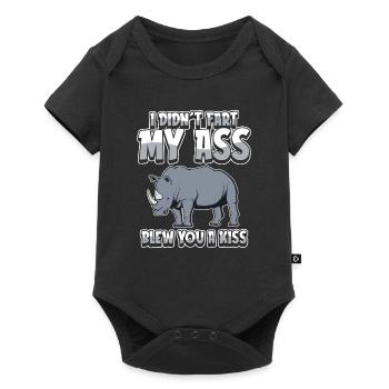 Rhinocéros Rhinocéros - Body à manches courtes Premium Bébé - noir - Devant