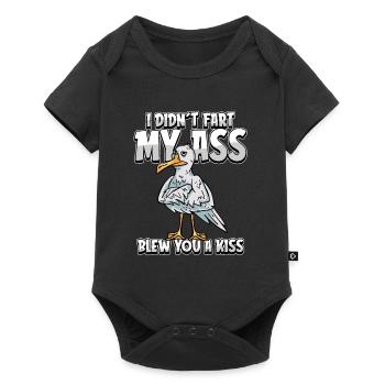 Mouette je n’ai pas pété mes fesses t’a soufflé un baiser - Body à manches courtes Premium Bébé - noir - Devant