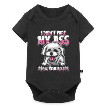 Bichon Frize - Baby Premium Kurzarmbody - Schwarz - Vorne