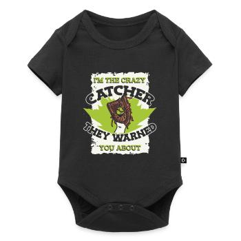 Receveur de balle molle - Body à manches courtes Premium Bébé - noir - Devant
