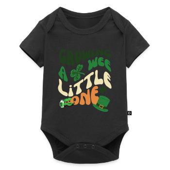 Cultiver un petit trèfle de la Saint-Patrick - Body à manches courtes Premium Bébé - noir - Devant