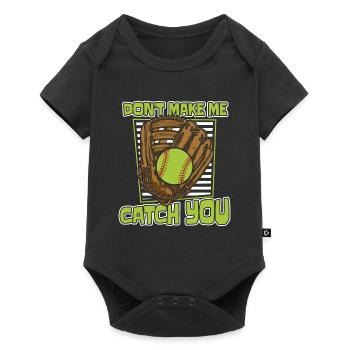 Softball Funny - Baby Premium short-sleeve bodysuit - black - Front