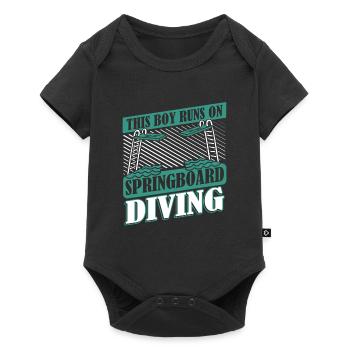 Diving Diving Boy - Baby Premium short-sleeve bodysuit - black - Front