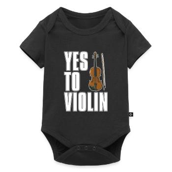Violon Violon Drôle - Body à manches courtes Premium Bébé - noir - Devant