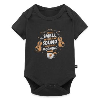 Violin Violin Coffee - Baby Premium short-sleeve bodysuit - black - Front