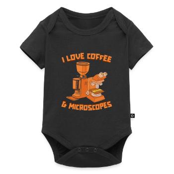 Biology Biologist Coffee - Baby Premium short-sleeve bodysuit - black - Front