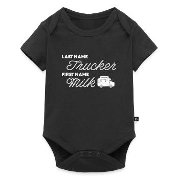 Camion de lait de vache Camion de lait - Body à manches courtes Premium Bébé - noir - Devant