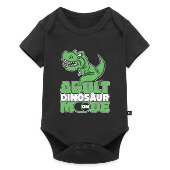 Dinosaure T Rex Dinosaure adulte - Body à manches courtes Premium Bébé - noir - Devant