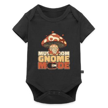 Mushroom pickers Mushrooms Mushroom dwarf - Baby Premium short-sleeve bodysuit - black - Front