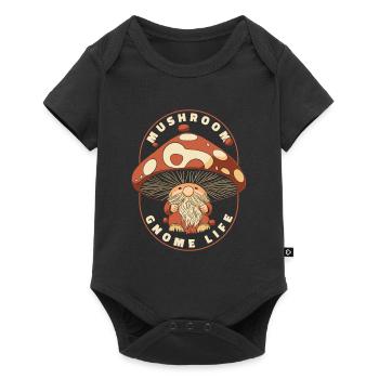 Cueillette de champignons Champignons Gnome Champignon Nain - Body à manches courtes Premium Bébé - noir - Devant