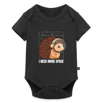 Hedgehog Astronaut I Need More Space - Baby Premium short-sleeve bodysuit - black - Front