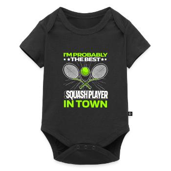 Squash Am Besten - Baby Premium Kurzarmbody - Schwarz - Vorne