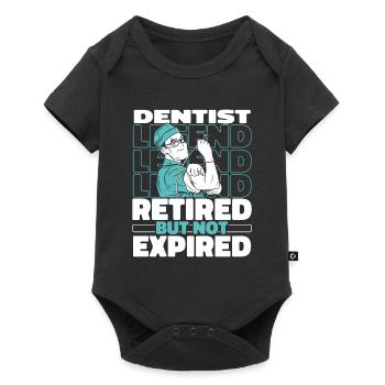 Retired Dentist Dentist - Baby Premium short-sleeve bodysuit - black - Front