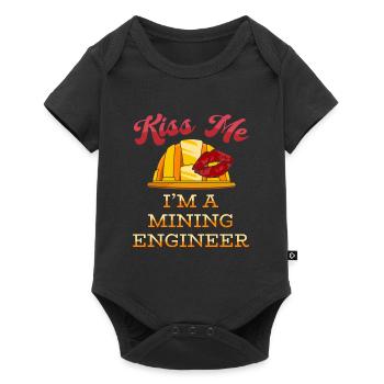 Engineer Mining Engineer - Baby Premium short-sleeve bodysuit - black - Front