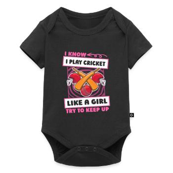 Cricket Girls - Baby Premium short-sleeve bodysuit - black - Front