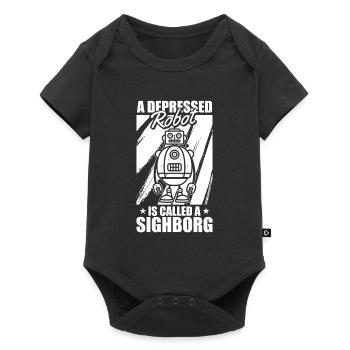 Robotics Ai Robot Depressed - Baby Premium short-sleeve bodysuit - black - Front
