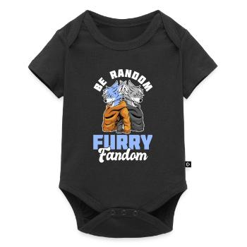 Furry Fandom Fursuits Cool - Baby Premium Kurzarmbody - Schwarz - Vorne