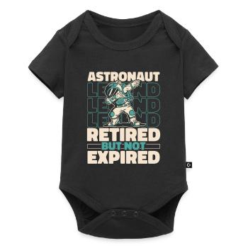 Astronaute, astronaute, astronaute, cosmonaute à la retraite - Body à manches courtes Premium Bébé - noir - Devant