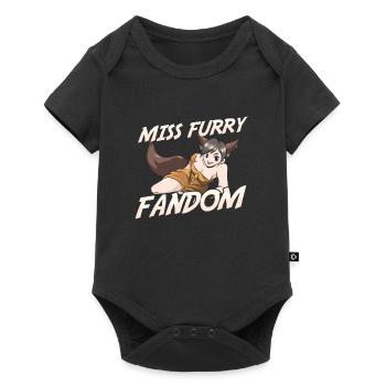 Furry Fandom Fursuits Vermissen - Baby Premium Kurzarmbody - Schwarz - Vorne
