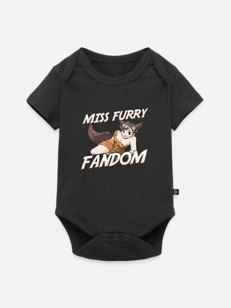 Furry Fandom Fursuits Vermissen - Baby Premium Kurzarmbody - Schwarz