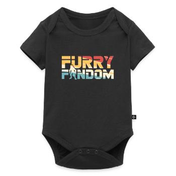 Furry Fandom Fursuits Cool - Baby Premium Kurzarmbody - Schwarz - Vorne