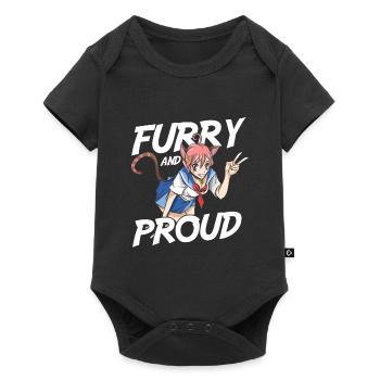 Furry Fandom Fursuits Stolz Furry And Proud - Body à manches courtes Premium Bébé - noir - Devant