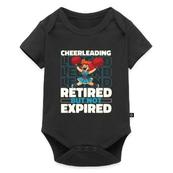 Cheerleader Retired Cheerleading - Baby Premium short-sleeve bodysuit - black - Front