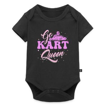 Aller karting karting karting kart driver reine - Body à manches courtes Premium Bébé - noir - Devant