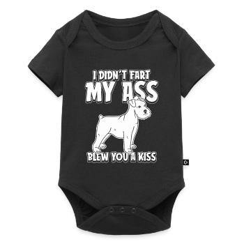 Schnauzer Je n’ai pas pété mes fesses t’a soufflé un baiser - Body à manches courtes Premium Bébé - noir - Devant