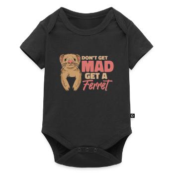 Putois furet mignon - Body à manches courtes Premium Bébé - noir - Devant