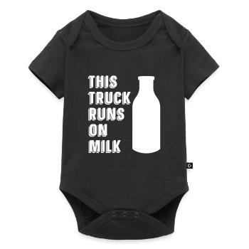 Camion de lait de vache Camion de lait - Body à manches courtes Premium Bébé - noir - Devant