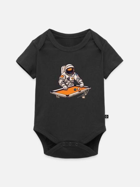 Billard Astronaut - Baby Premium Kurzarmbody - Schwarz
