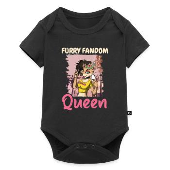 Furry Fandom Fursuits Queen - Baby Premium short-sleeve bodysuit - black - Front