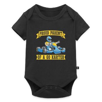Go Kart Karting Karting Karting Driver Parent - Body à manches courtes Premium Bébé - noir - Devant