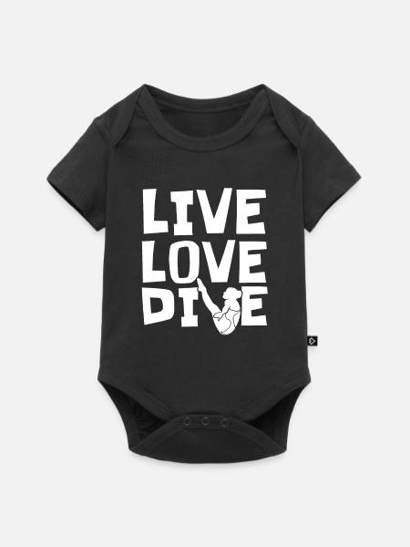 Turmspringen Turmspringer Liebe - Baby Premium Kurzarmbody - Schwarz