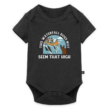 Rafting Waterfall White Water Rafting - Baby Premium short-sleeve bodysuit - black - Front