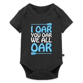 Rafting Fun White Water Rafting - Baby Premium short-sleeve bodysuit - black - Front