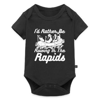 Rafting Fun White Water Rafting - Baby Premium short-sleeve bodysuit - black - Front