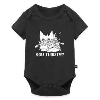 Rafting Fun White Water Rafting - Baby Premium short-sleeve bodysuit - black - Front