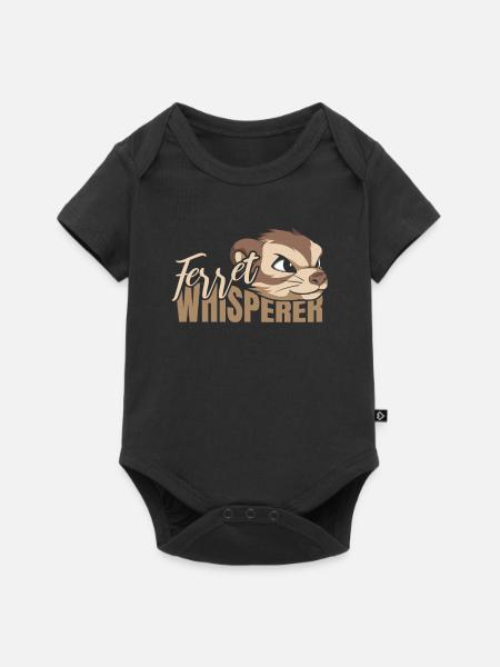 Frettchen Iltis Niedlich - Baby Premium Kurzarmbody - Schwarz