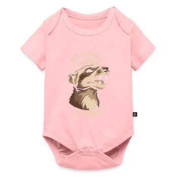 Frettchen Iltis Cool - Baby Premium Kurzarmbody - Rosa - Vorne