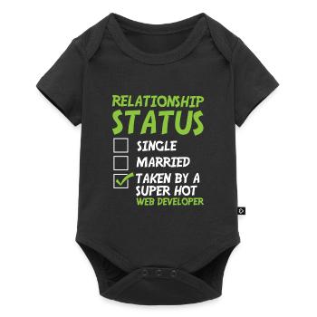 Web Entwickler Webdeveloper Witzig - Baby Premium Kurzarmbody - Schwarz - Vorne
