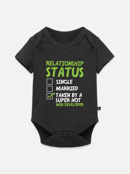 Web Entwickler Webdeveloper Witzig - Baby Premium Kurzarmbody - Schwarz