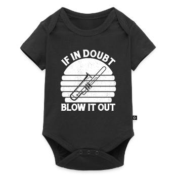 Spielmannszug Trombone drôle - Body à manches courtes Premium Bébé - noir - Devant